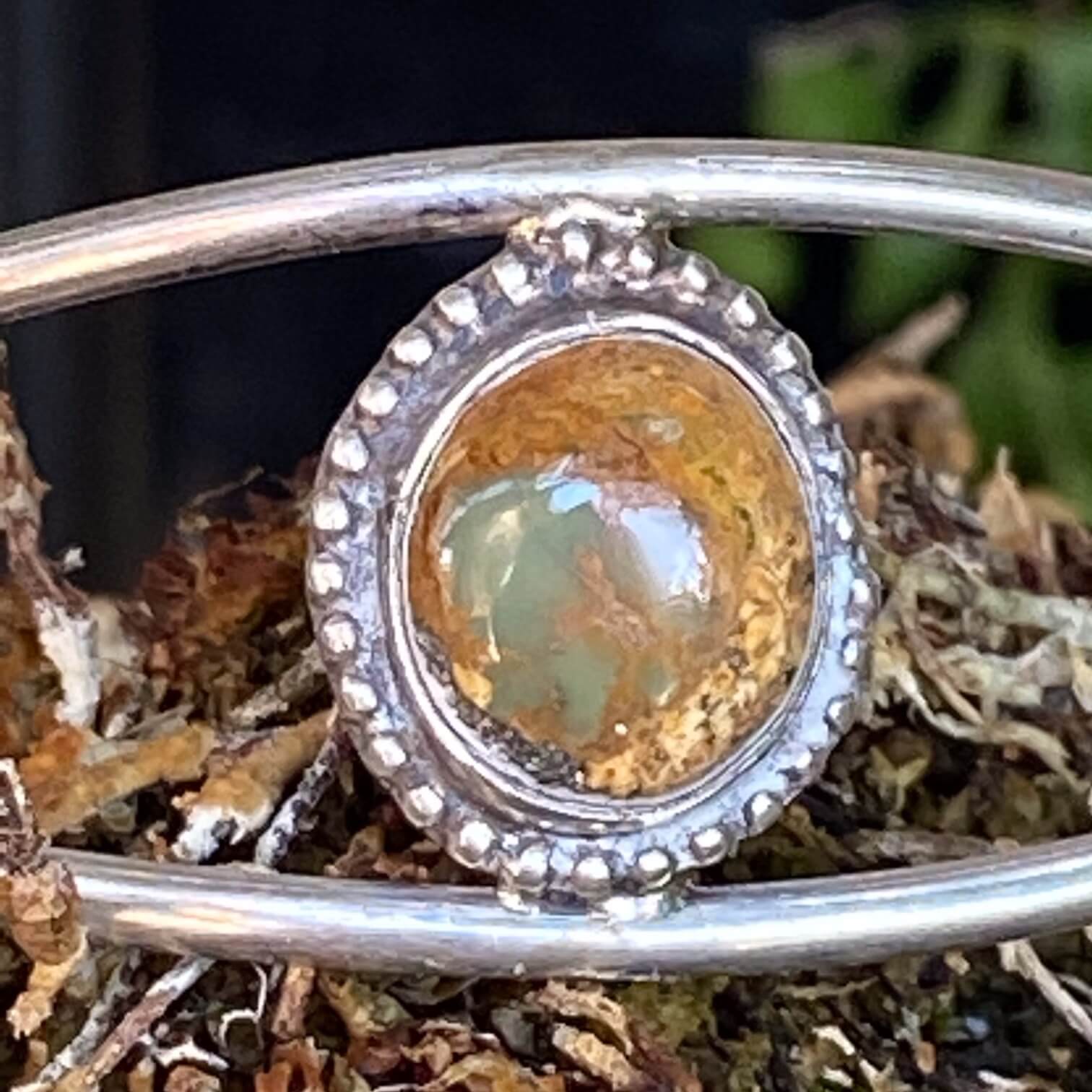 Vintage Navajo Cuff Bracelet with Boulder Turquoise Sterling Silver