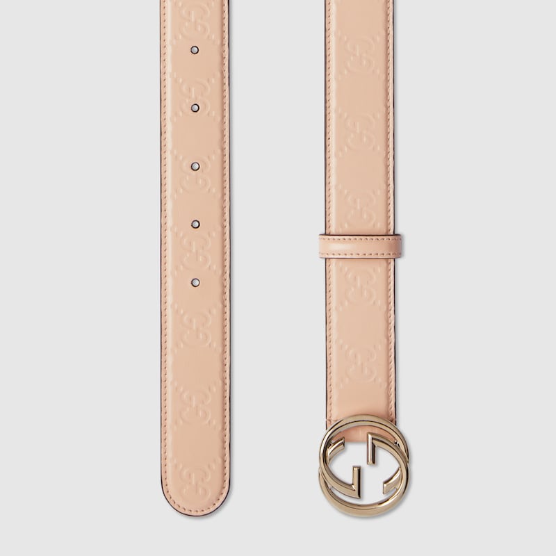 GG belt with Interlocking G buckle