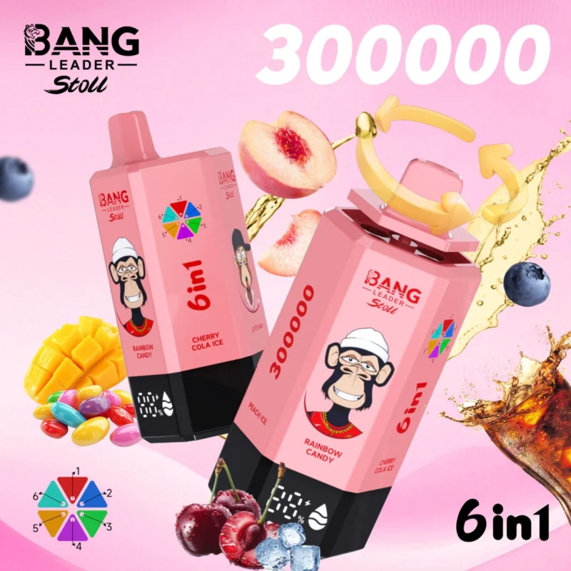 【New Arrive】Bang Leader Stoll 300K – 6 in 1 Flavors Disposable Vape | 300,000 Puffs
