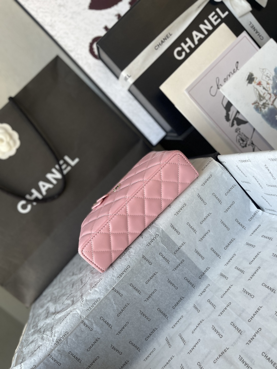 25C Classic Vanity Case with Chain（pink） - Mocuir