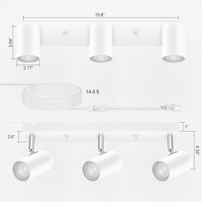 SPOTLUMINARA 2 Light Track Lighting Kit