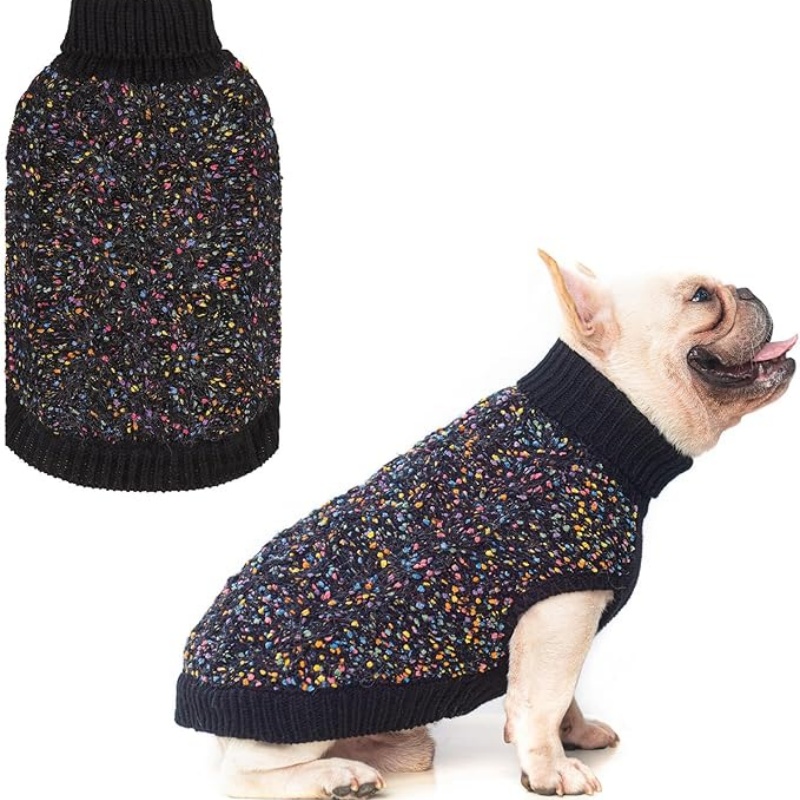 FURATTIRE Cable Knit Small Dog Sweater