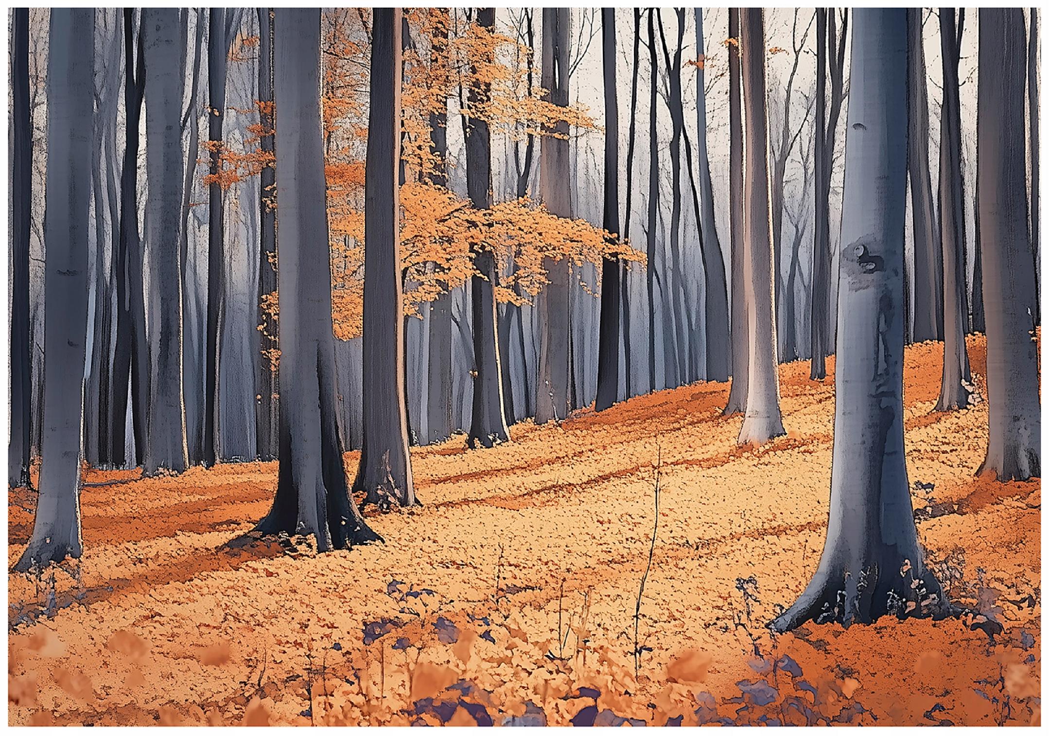 Wall mural forest tree nature bedroom living room wallpaper non-woven