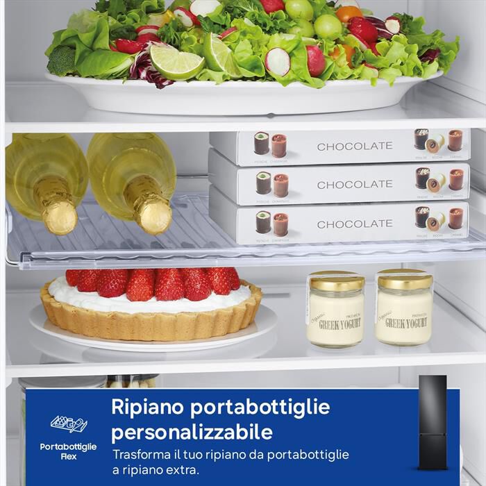 SAMSUNG - Frigorifero combinato RB38C7B6AB1/EF BESPOKE 387l-ANTHRACITE