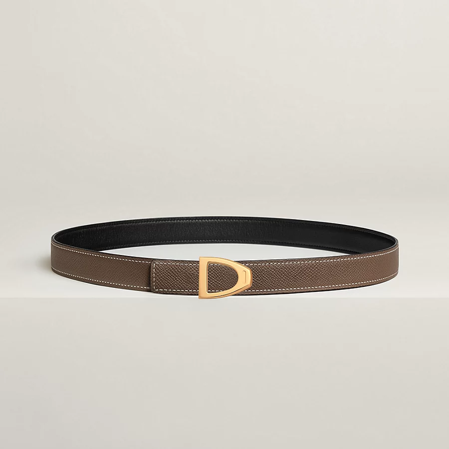 Cavaliere belt buckle & Reversible leather strap 24 mm