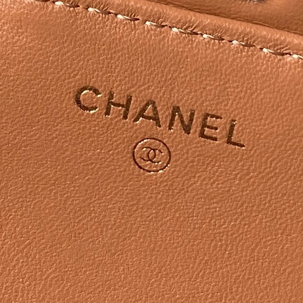 Mini Top Handle Flap Messenger Bag in Caramel Quilted Lambskin with Light Gold-Tone Hardware - Mocuir