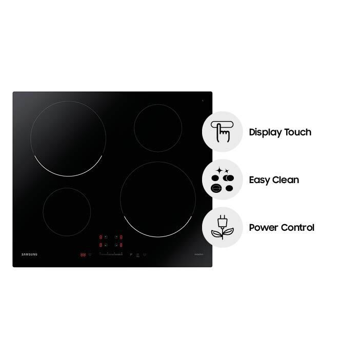 SAMSUNG - Piano cottura induzione NZ64T3707AK/ET 59 cm-VETROCERAMICA NERO