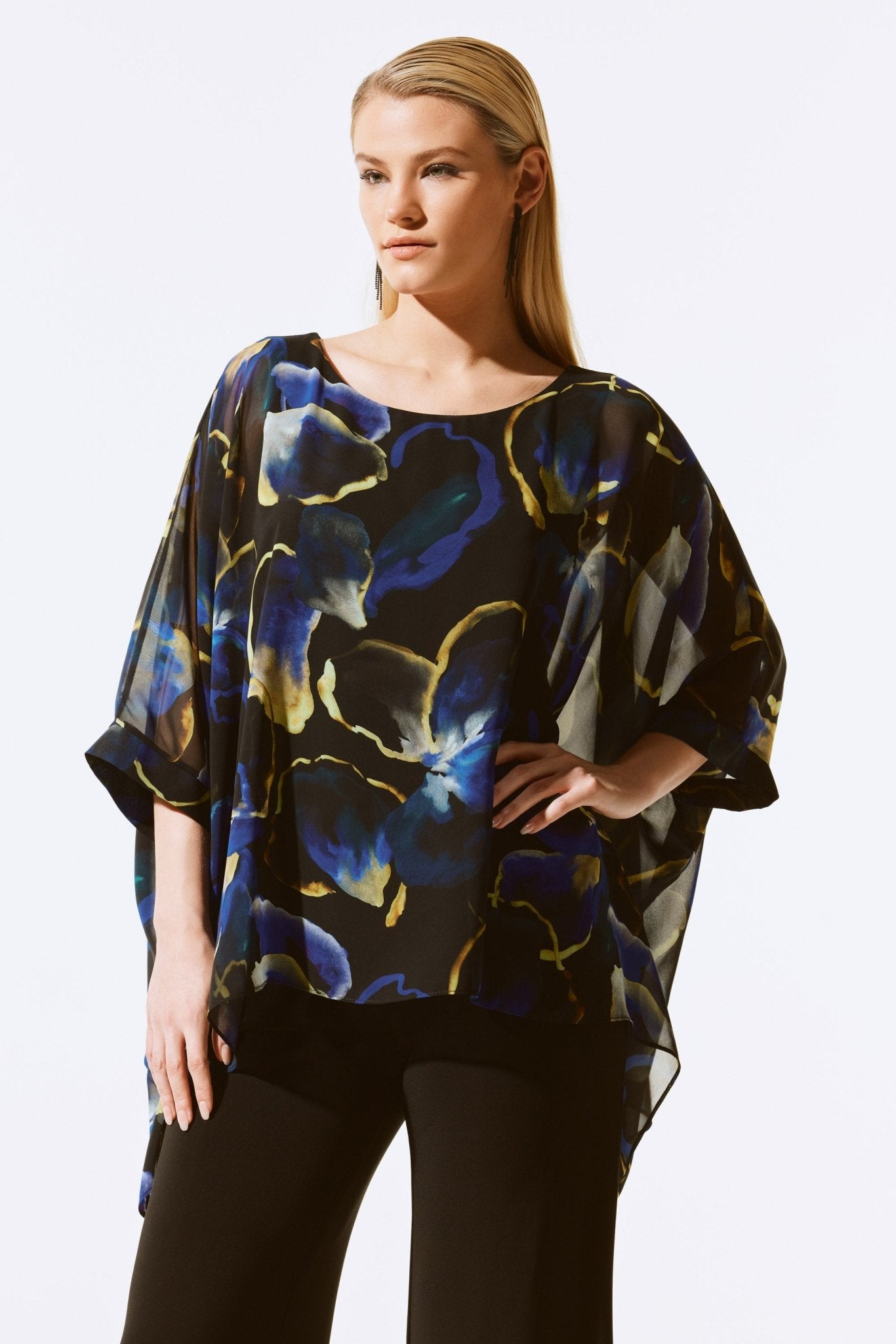 Floral Chiffon Layered Top