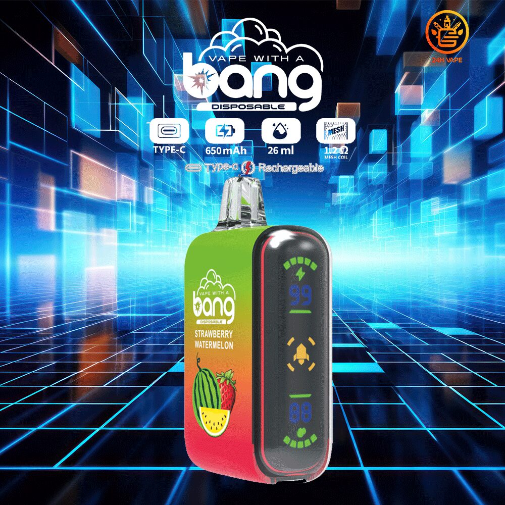 （3 pieces）Bang Rocket 18000 Puffs Dual Mesh Disposable Vape Electronic Cigarette Pod
