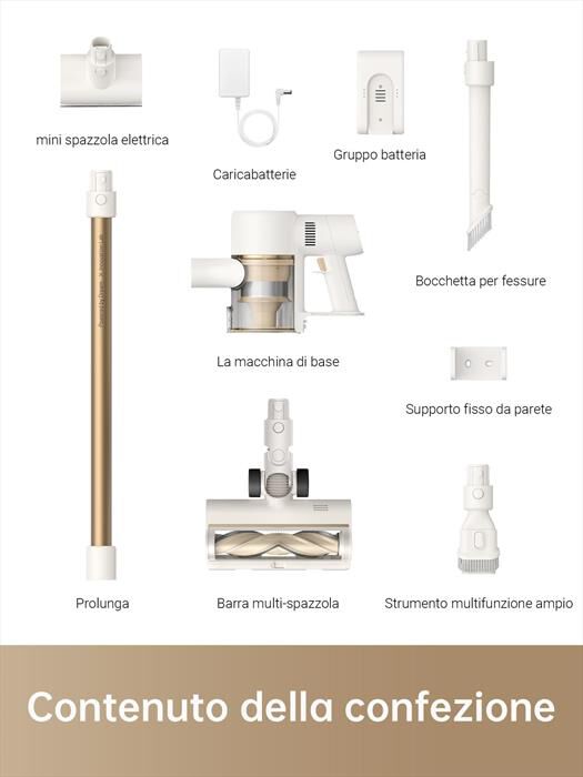 DREAME - Scopa elettrica R10-Bianco/Oro