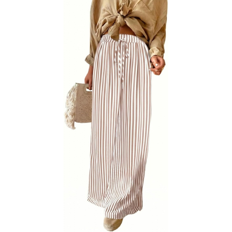 Women Casual Drawstring Elastic Waist