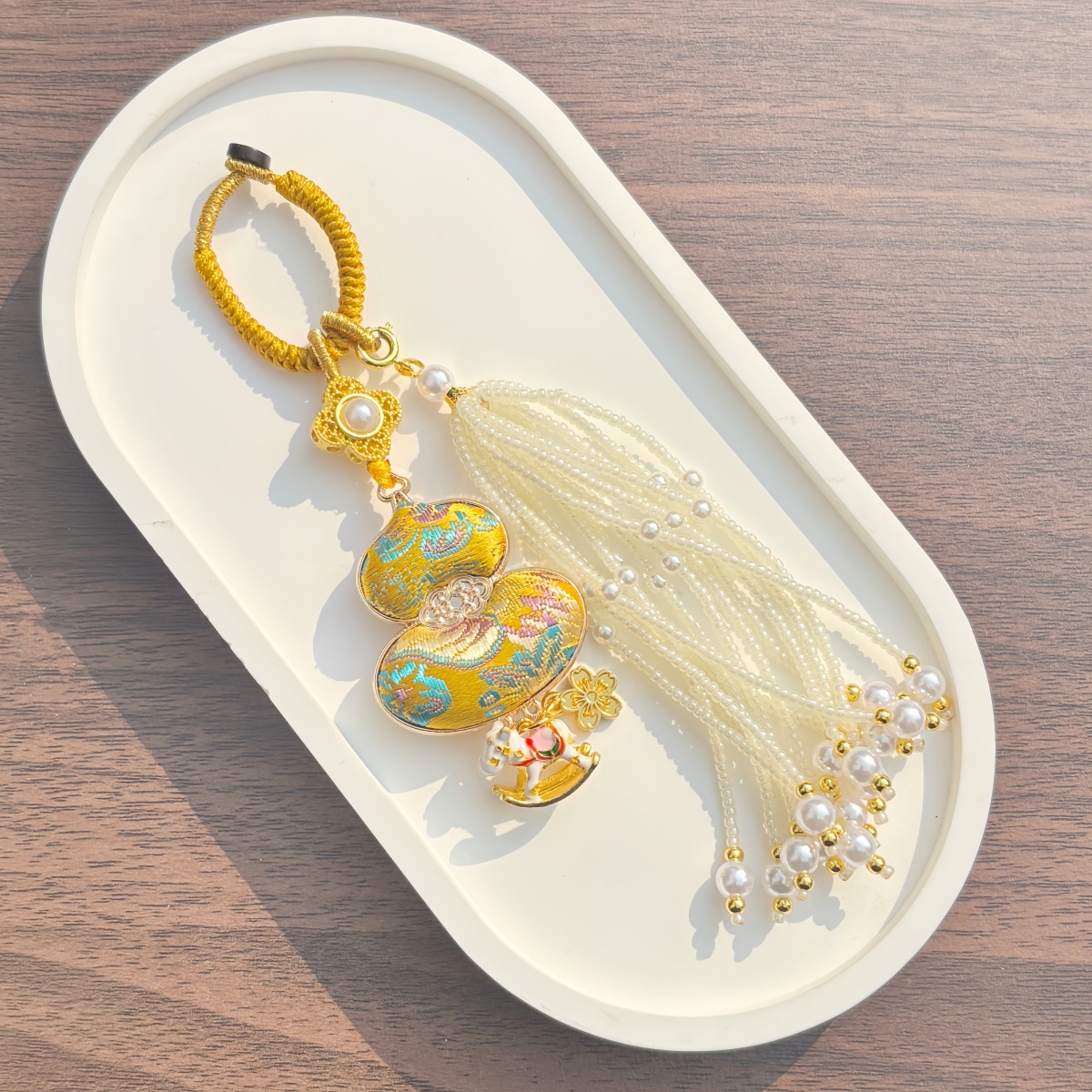 Chinese style embroidery gourd pendant decoration