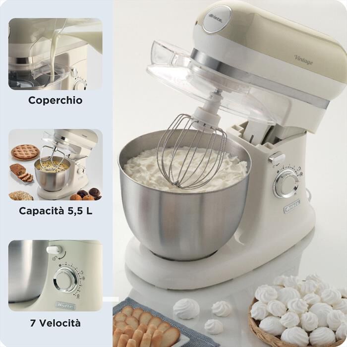 ARIETE - 1588 Vintage Impastatrice Planetaria 5,5L-beige