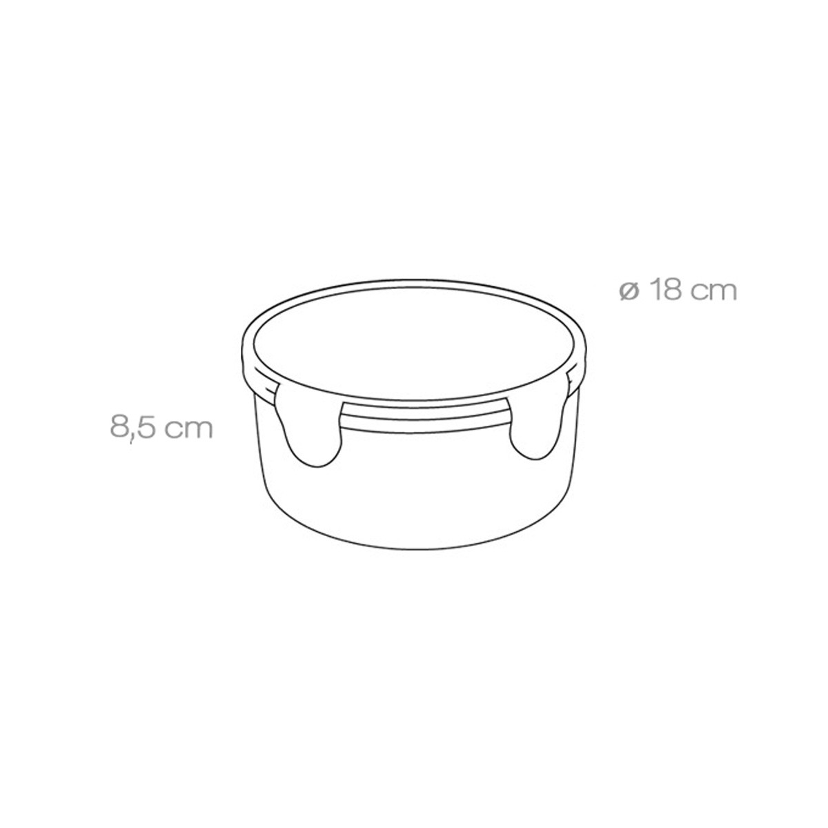 Dóza FRESHBOX 1,5 l, kulatá