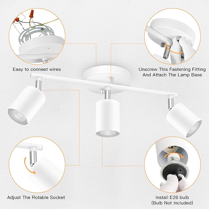 SPOTLUMINARA LED 3 Light Track Lighting Kit
