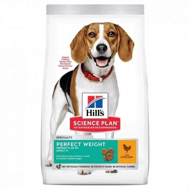 Hill's Science Plan Dog Perfect Weight Medium Chicken