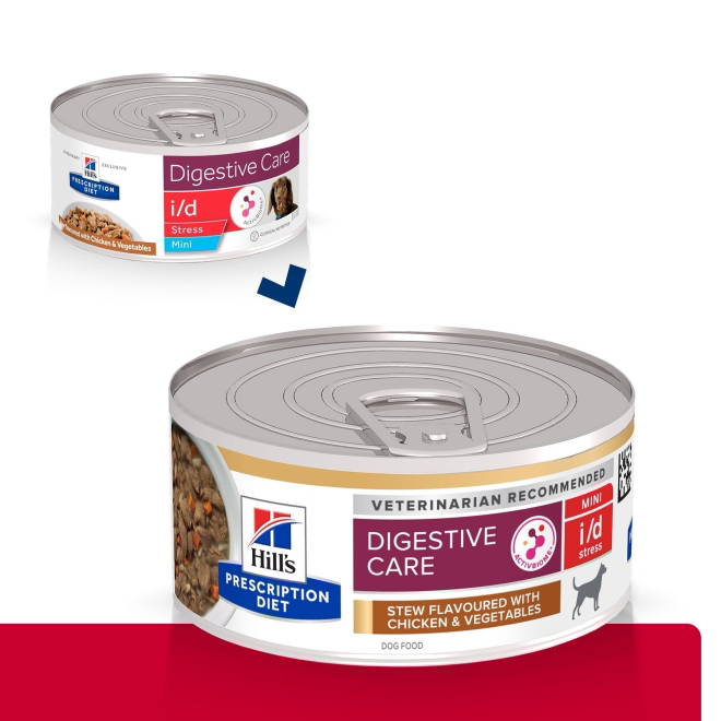 Hill's Prescription Diet Canine i/d Digestive Care Stress Mini Chicken & Vegetables 156 g