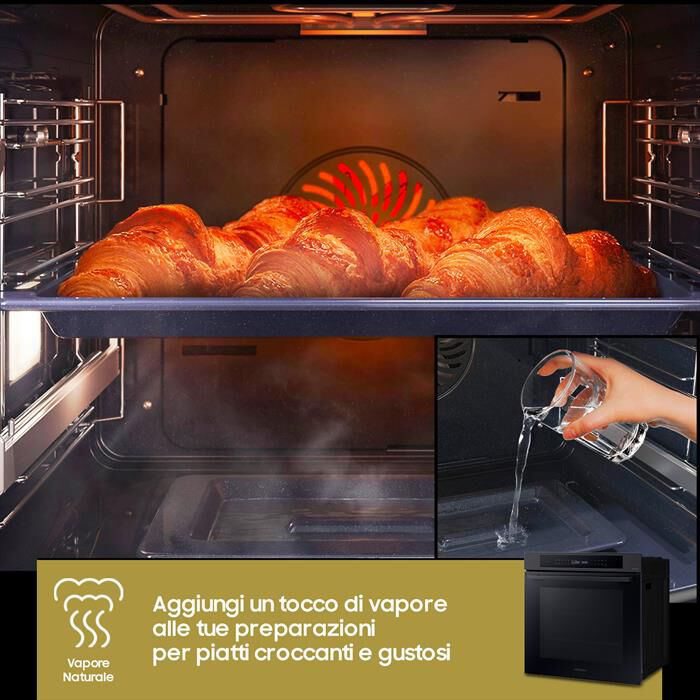 SAMSUNG - Forno incasso elettrico NV7B4040VBB/U5 Classe A+-black inox