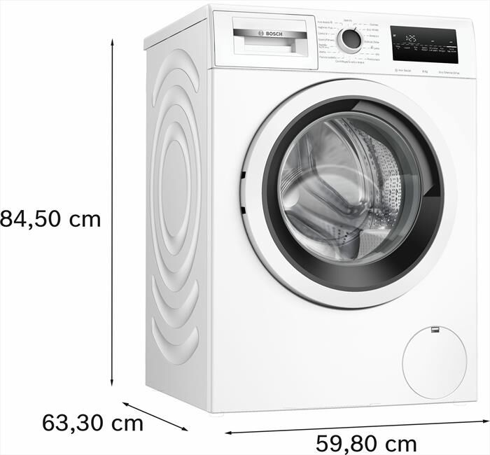 BOSCH - Lavatrice Serie 4 WAN24208II 8Kg 1200g/m Classe A-Bianco