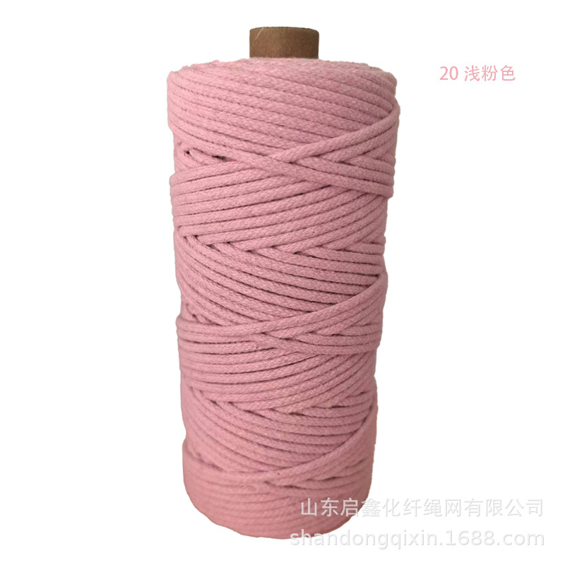 Braided rope drawstring decorative tapestry rope tag rope colored cotton rope