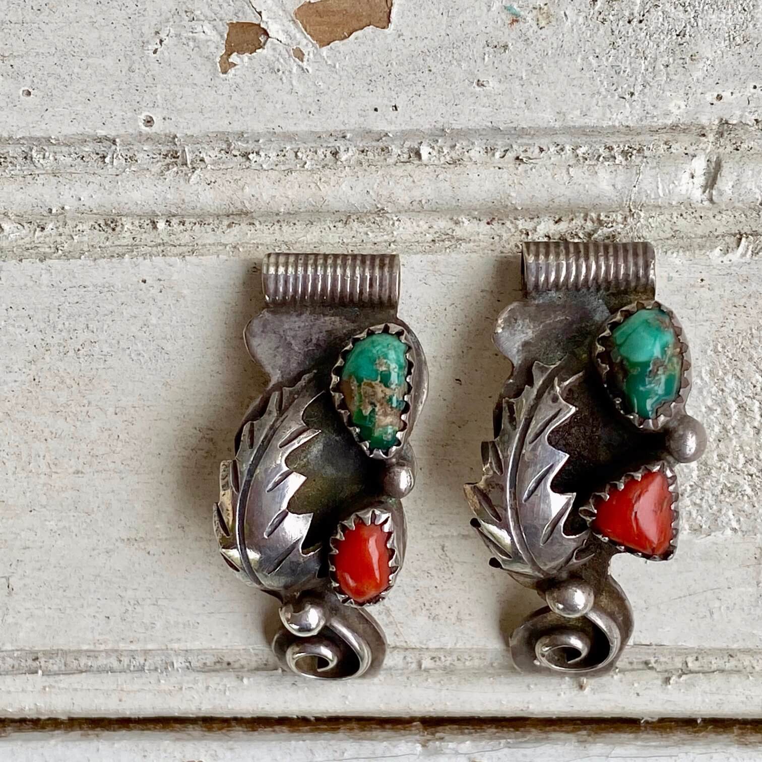 Vintage 925 Silver Turquoise Watch Band Plates James Mason