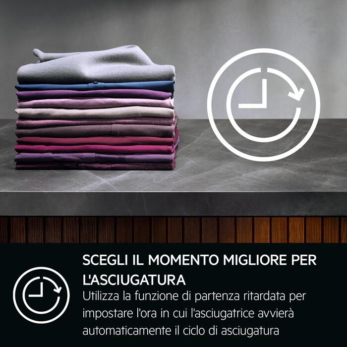 AEG - Asciugatrice TR7HG8C 8Kg Classe C-Bianco