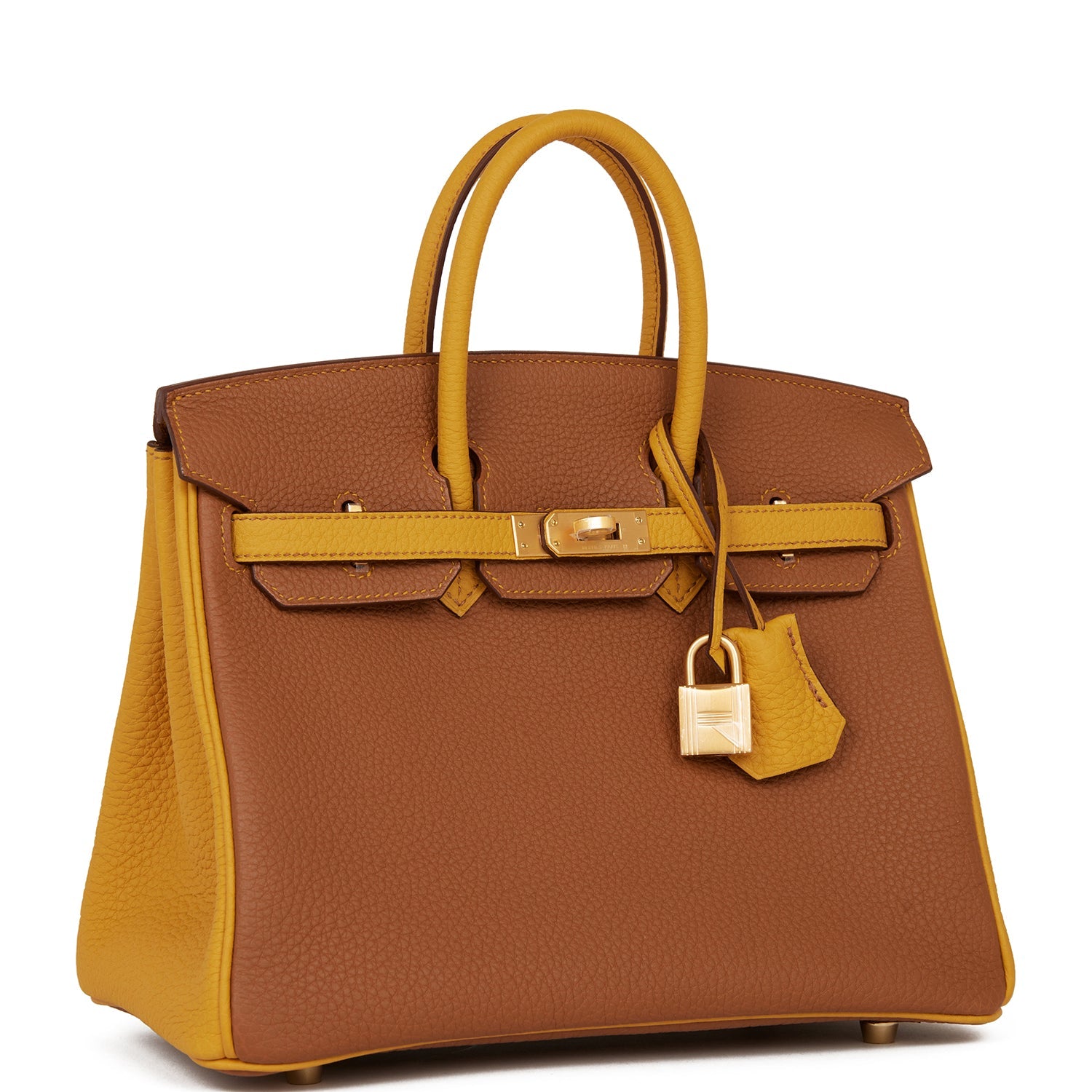 Special Order (HSS) Birkin 25 Gold and Jaune Ambre Togo Brushed Gold Hardware