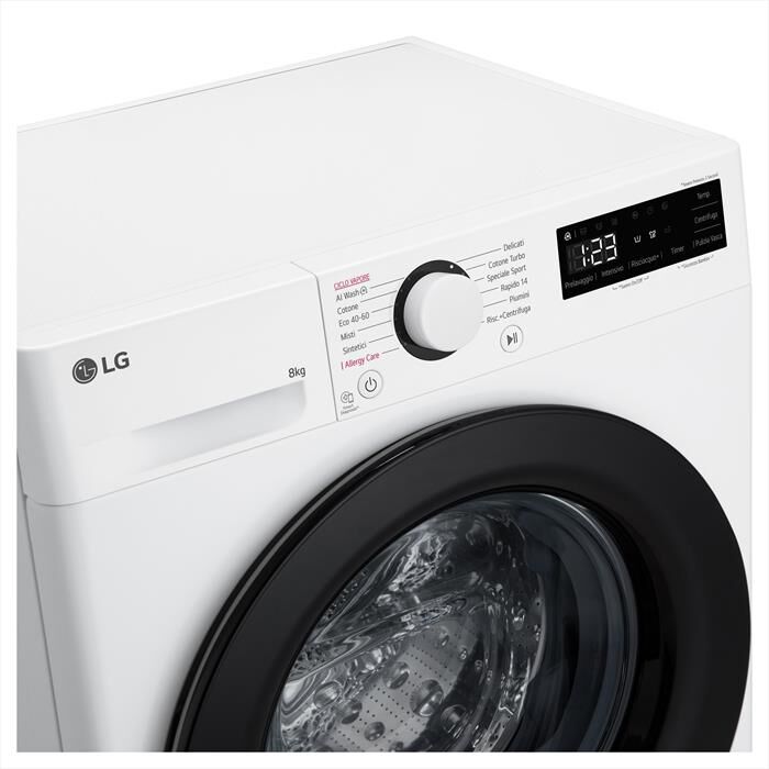 LG - Lavatrice AI DD R3 F2R3S08NSWB 8kg Classe A-Bianco