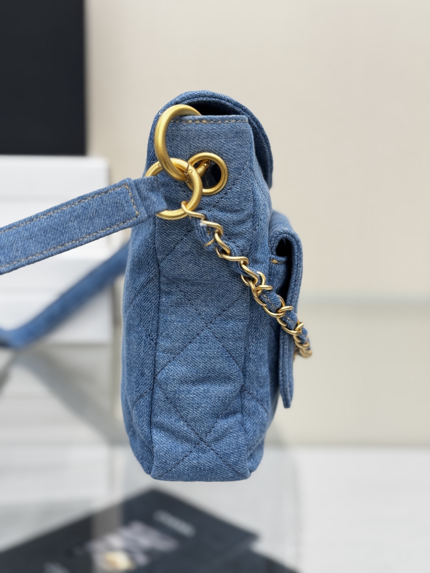 Denim Messenger Bag - Mocuir