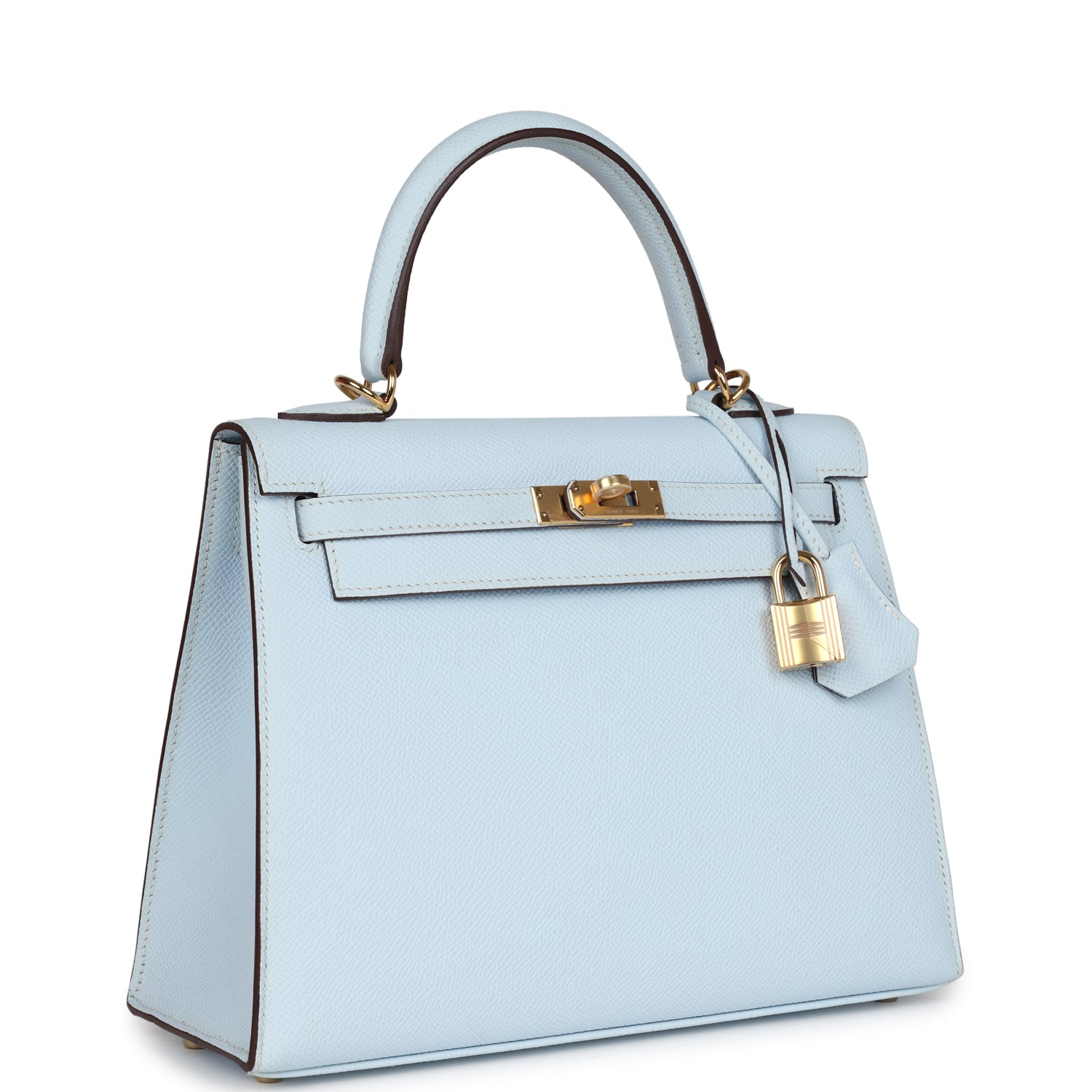 Kelly Sellier 25 Bleu Brume Epsom Gold Hardware