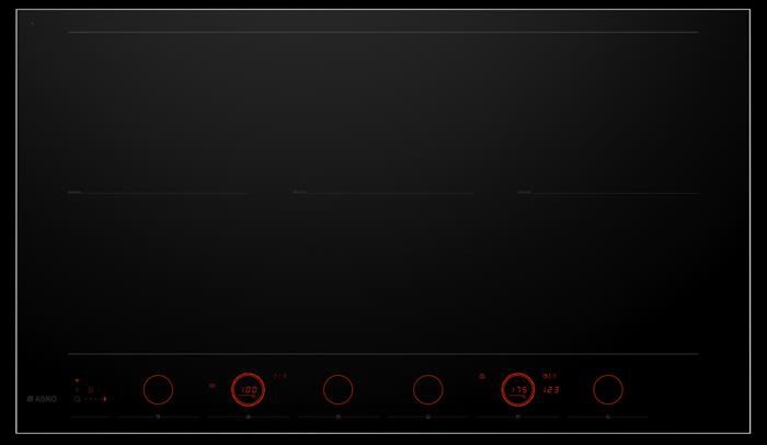 ASKO - Piano cottura induzione HID 956 GC 90,4 cm-Vetro nero