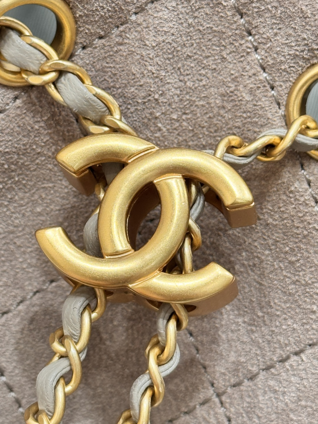 25Bag Mini Drawstring Bag（Gray Brown） - Mocuir