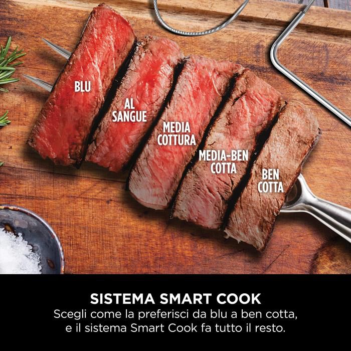 NINJA - Barbecue elettrico Woodfire Pro Connect XL OG901EU-Blu