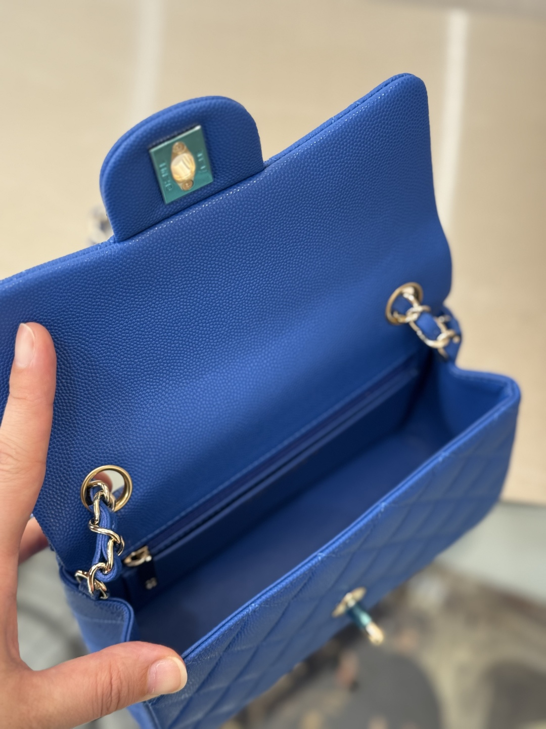 Mini Classic Flap Handbag（Blue） - Mocuir