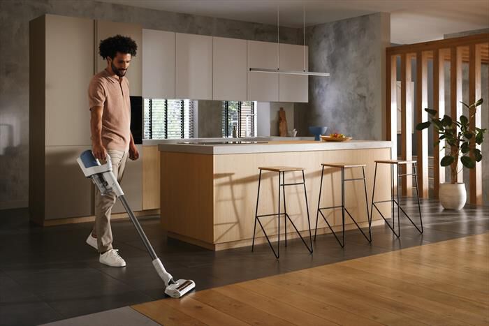 MIELE - Scopa elettrica DUOFLEX HX1-Blu, Bianco
