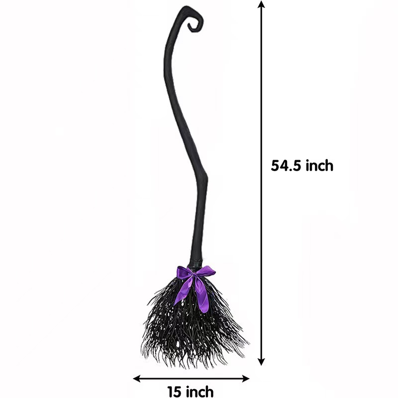 Halloween witch broom decoration
