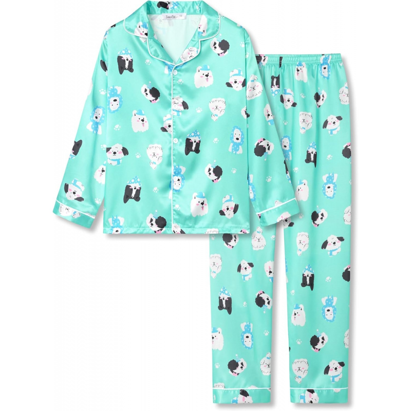 Silky Satin Pajama Long Sleeves Set