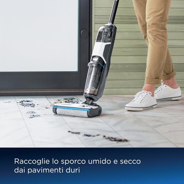 BISSELL - Lavapavimenti CrossWave HF3 Cordless Pro 3641N-Nero/Argento