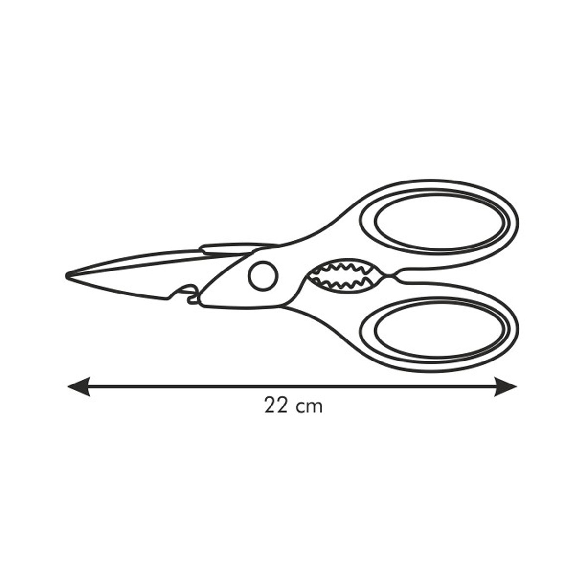 Nůžky multifunkční PRESTO 22 cm