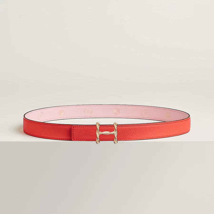 H Torsade belt buckle & Herm??s sur Mer reversible leather strap 24 mm