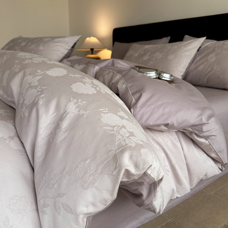 Long-staple cotton bed set of four 100% cotton 60 cotton jacquard quilt cover bed linen