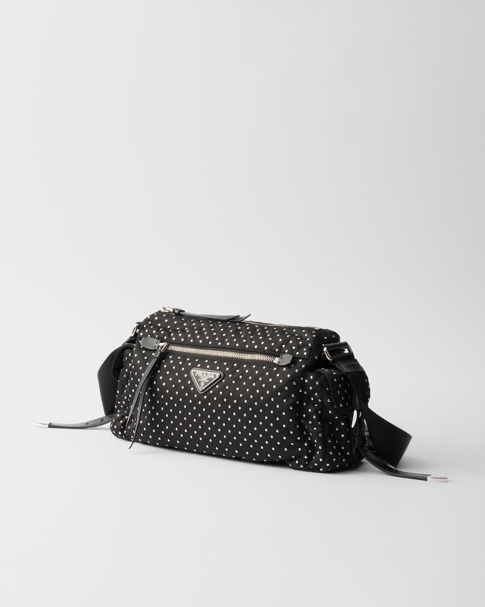 Re-Nylon Bag With Studs