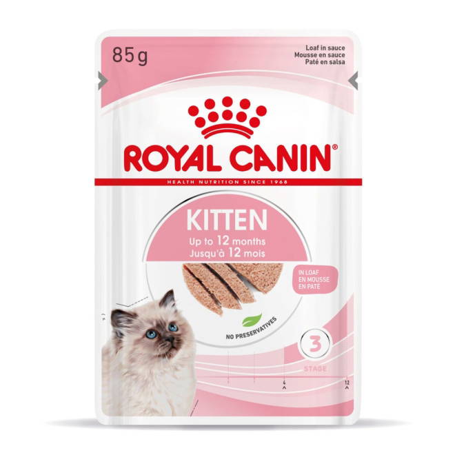 Royal Canin Kitten Loaf våtfôr til kattunge 12x85g