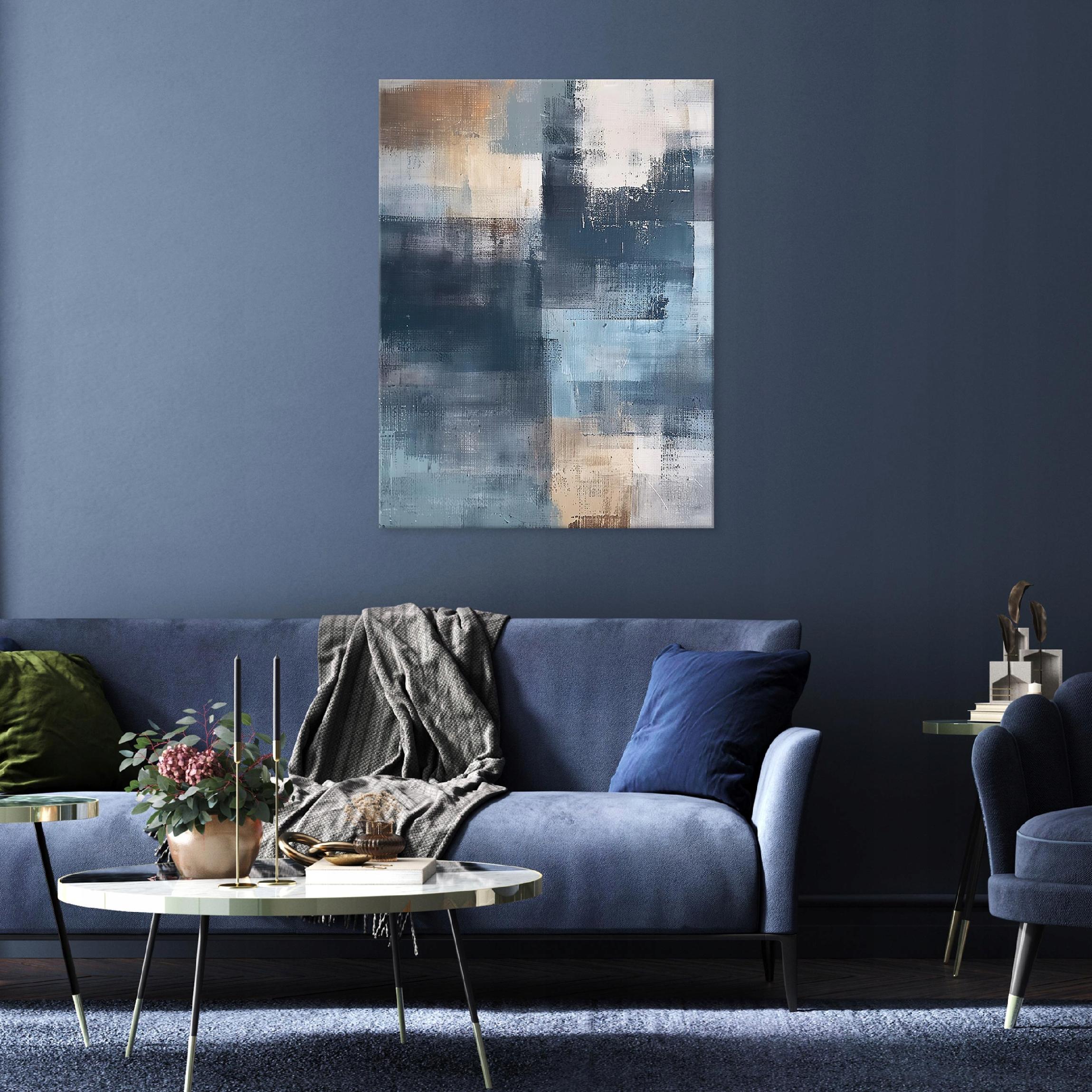 Modern abstract painting on canvas for bedroom or living room wall, 40x30