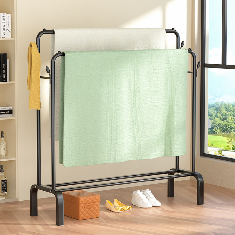 Drying Rack Floor Vertical Hanger Dormitory Household Coat Rack Balcony Hanger Indoor Simple Clothes Drying Rack