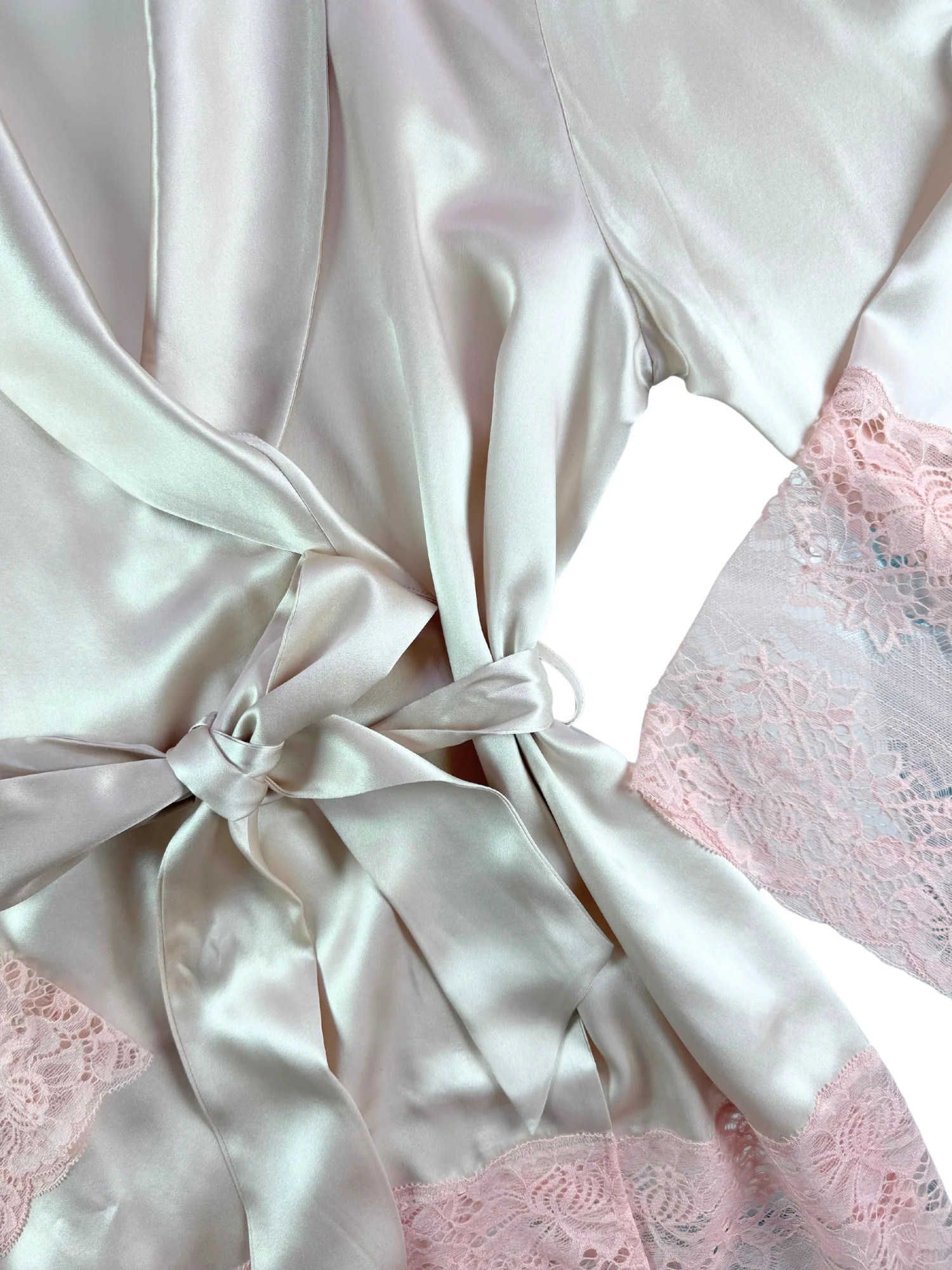 Ginia Silk Lace Robe