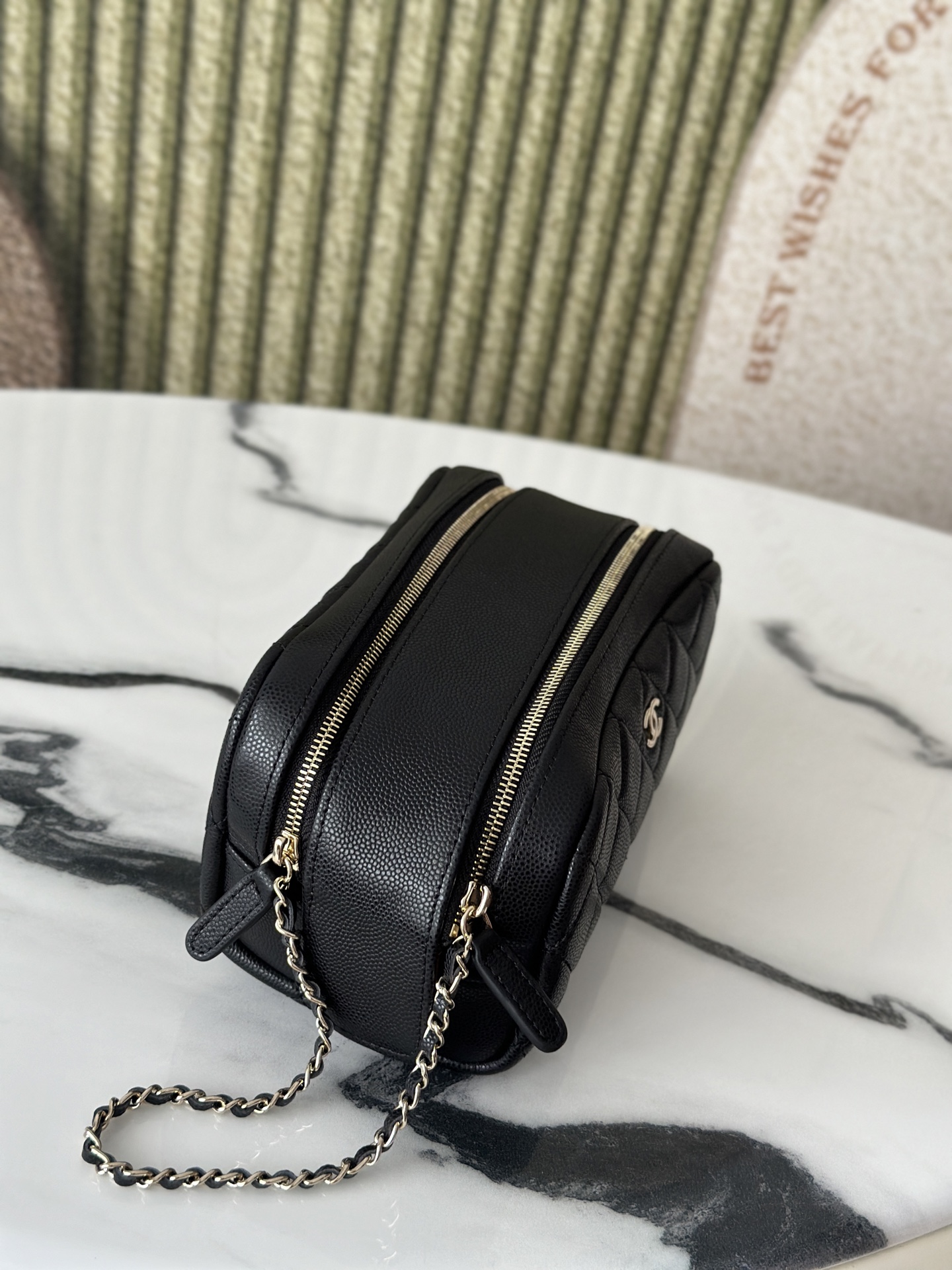 Large Cylindrical Cosmetic Pouch - Mocuir