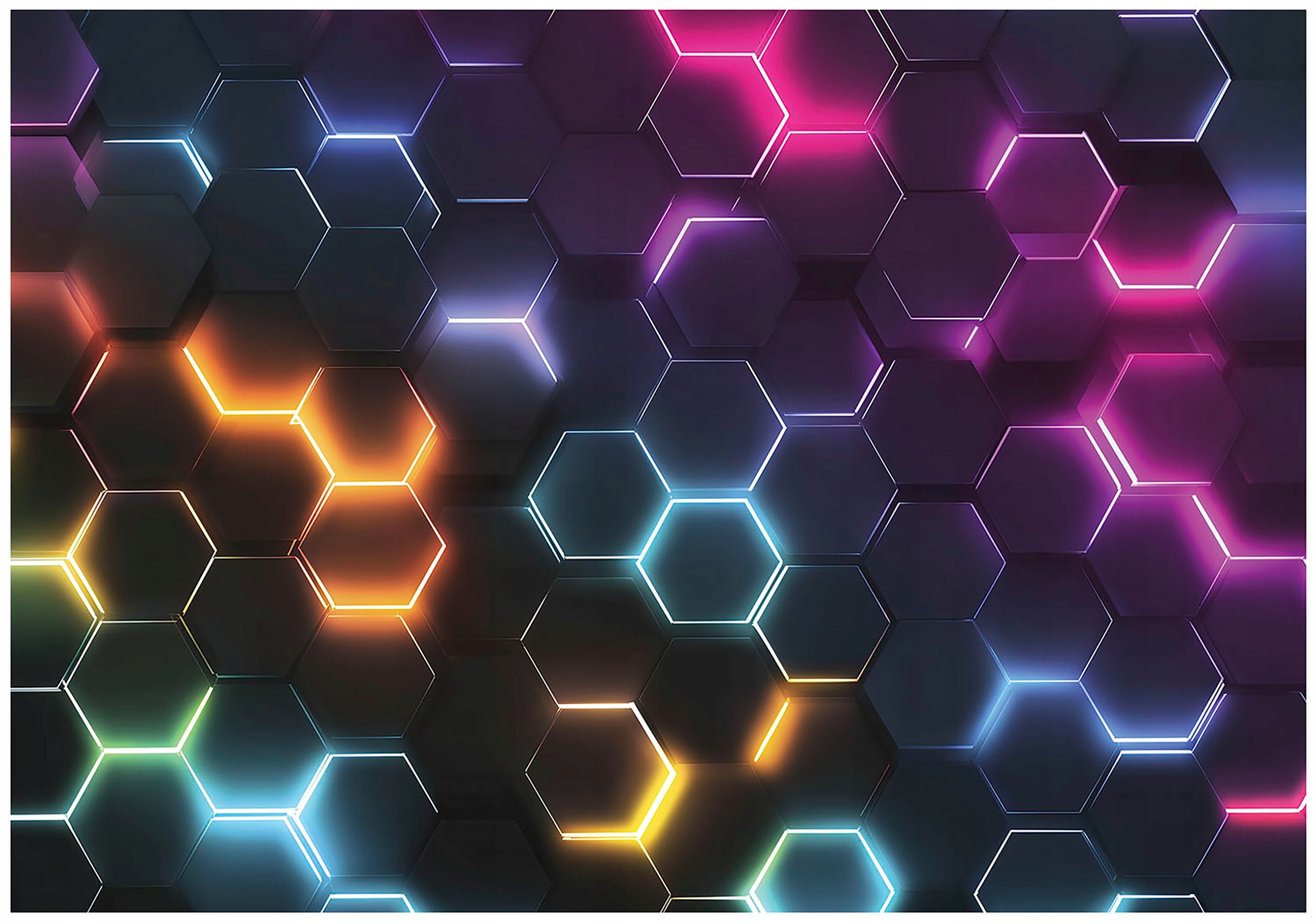 Wall mural for teenagers, 3D hexagons, gaming wallpaper, Teenagers,