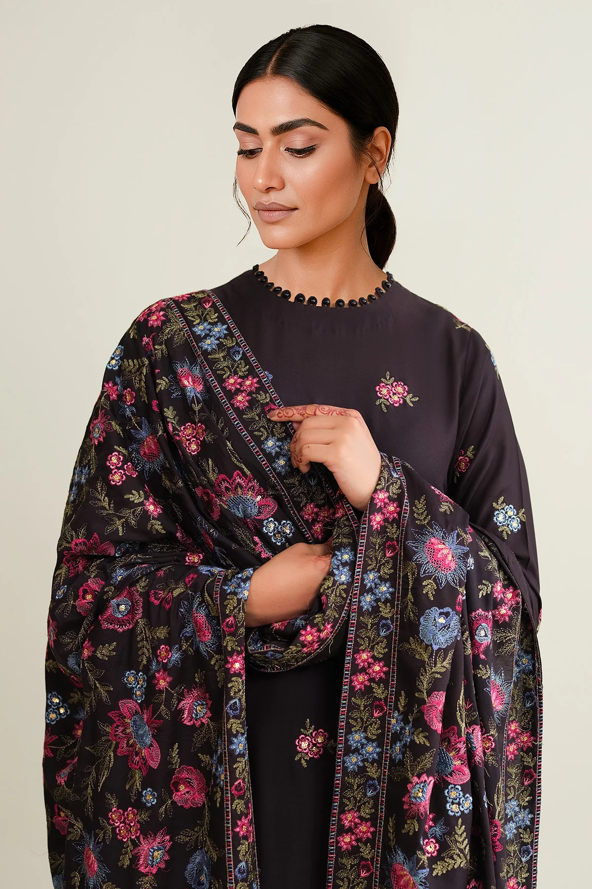RAW SILK | EMBROIDERED