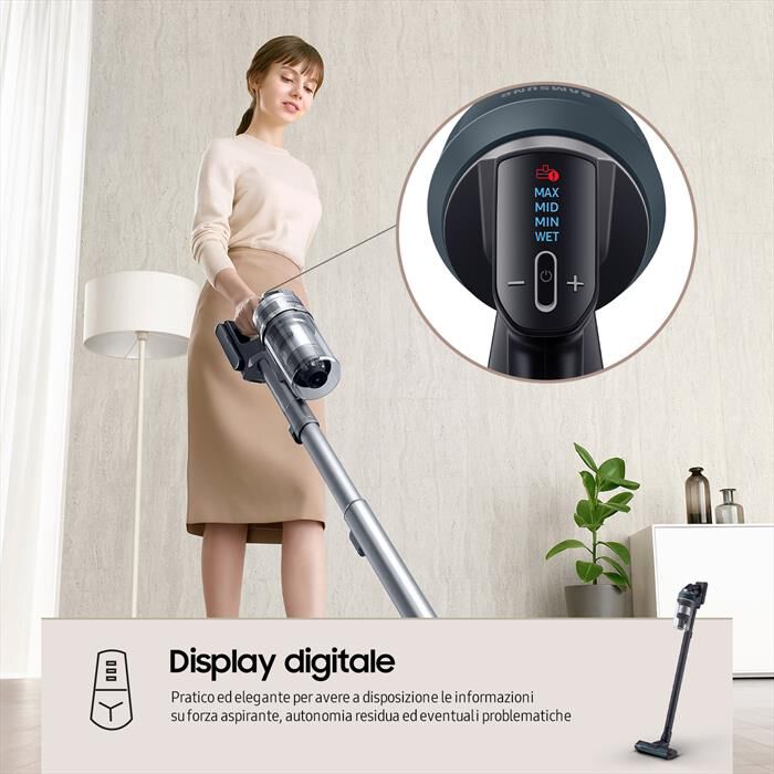 SAMSUNG - Scopa elettrica JET 85 PREMIUM VS20C852FTB-Midnight Blue